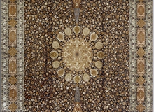 Kashmiri Silk Brown Mustard